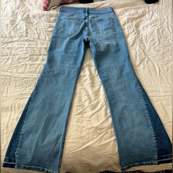 High rise patched 70’s flare jeans - Picture 3 of 5